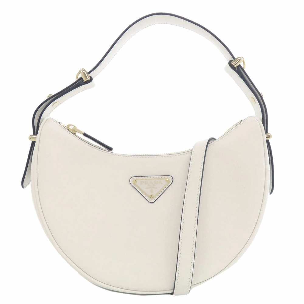 Prada Arque shoulder bag soft calfskin leather White - Picture 11 of 11